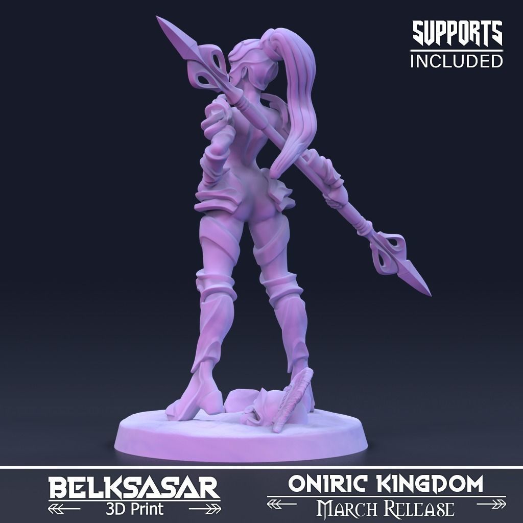 Warrior Enforcer of Dreams Normal and Nude 3D print model_3