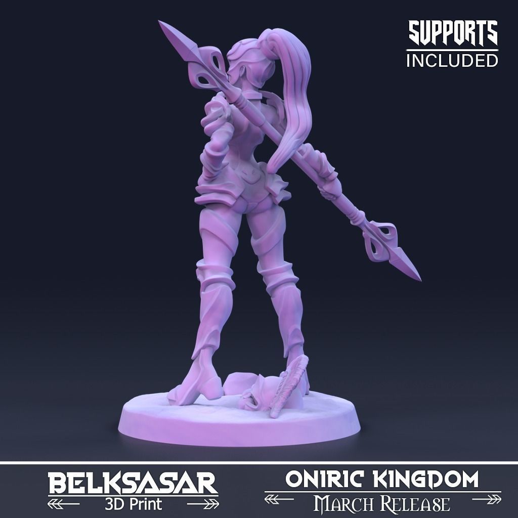 Warrior Enforcer of Dreams Normal and Nude 3D print model_4