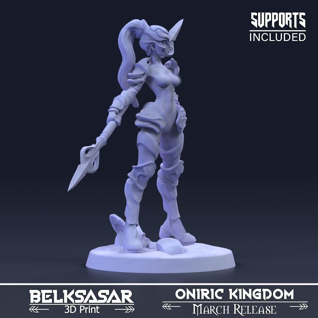 Warrior Enforcer of Dreams Normal and Nude 3D print model_5