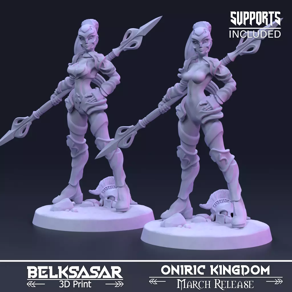 Warrior Enforcer of Dreams Normal and Nude 3D print model_0