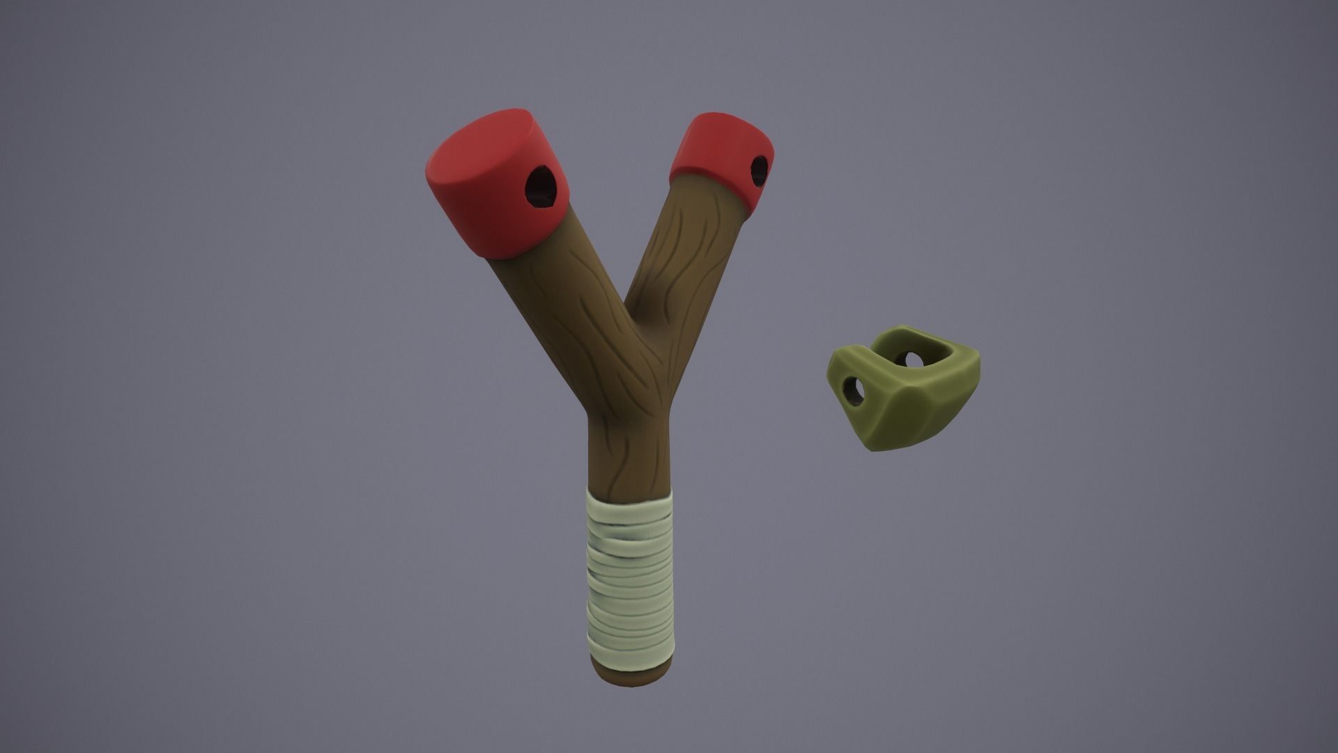  Stylized Ocarina of Time SlingShot 3D print model_1