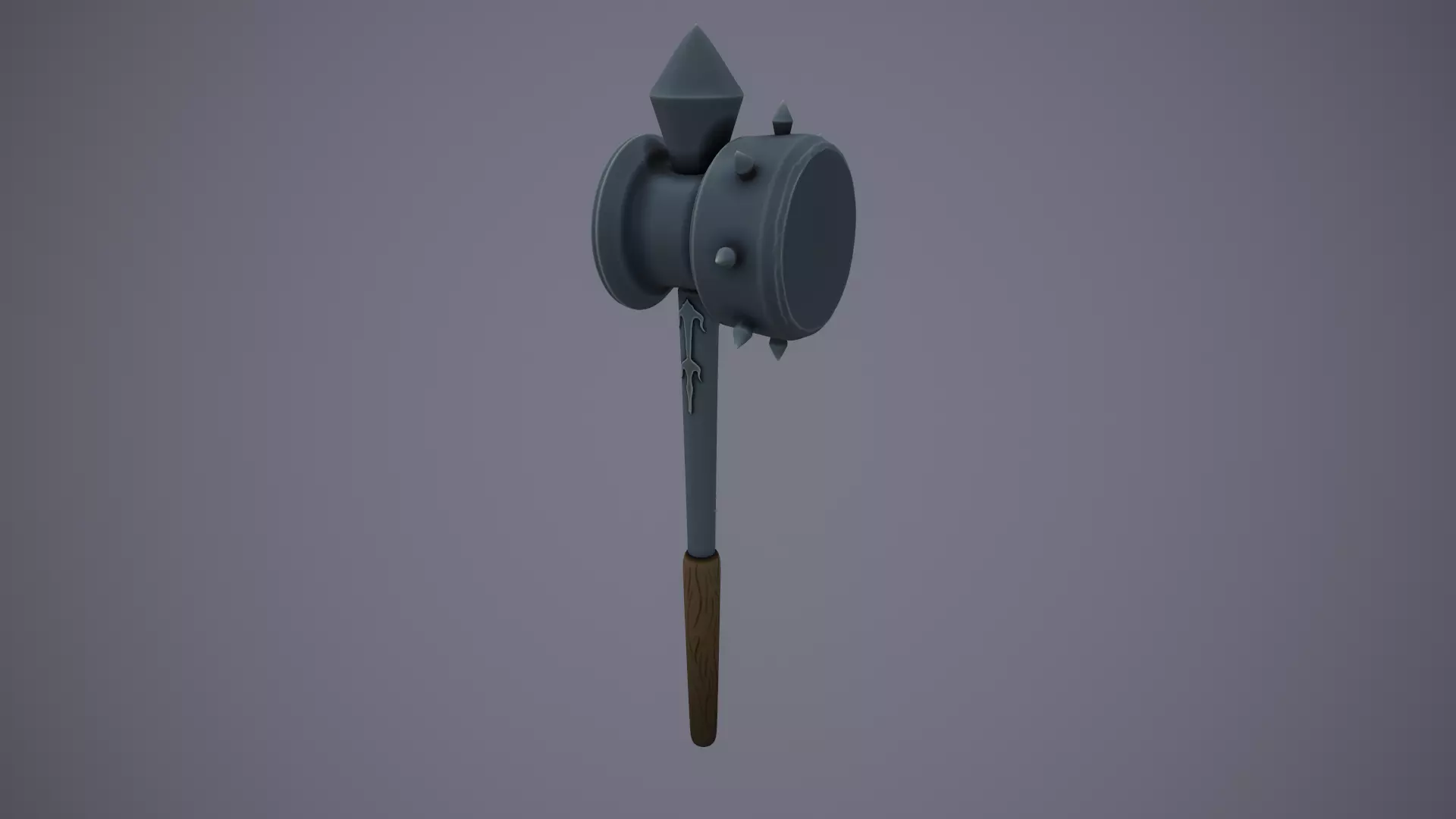 Stylized Ocarina of Time Megaton Hammer 3D print model