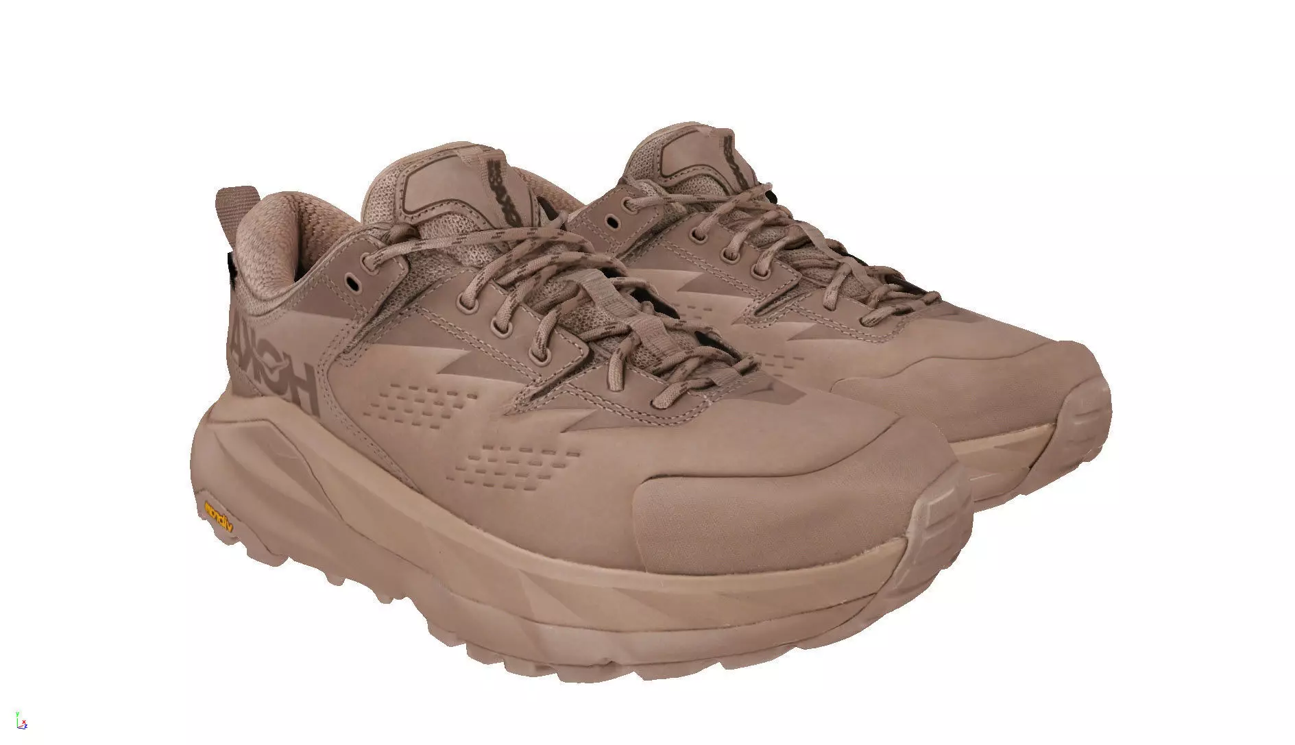 Hoka One One Kaha Low GTX Taupe Bungee Cord 3D model