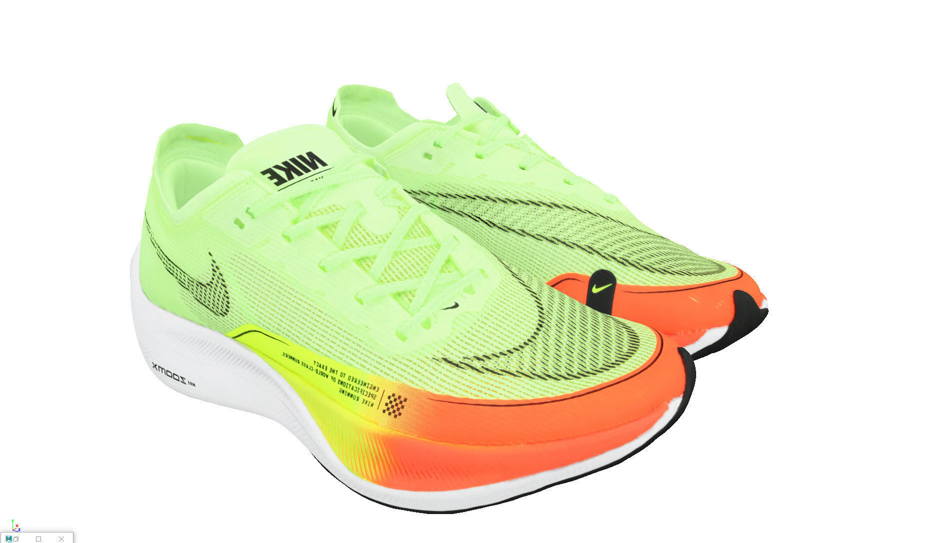 Nike ZoomX VaporFly NEXT Neon 3D model_1