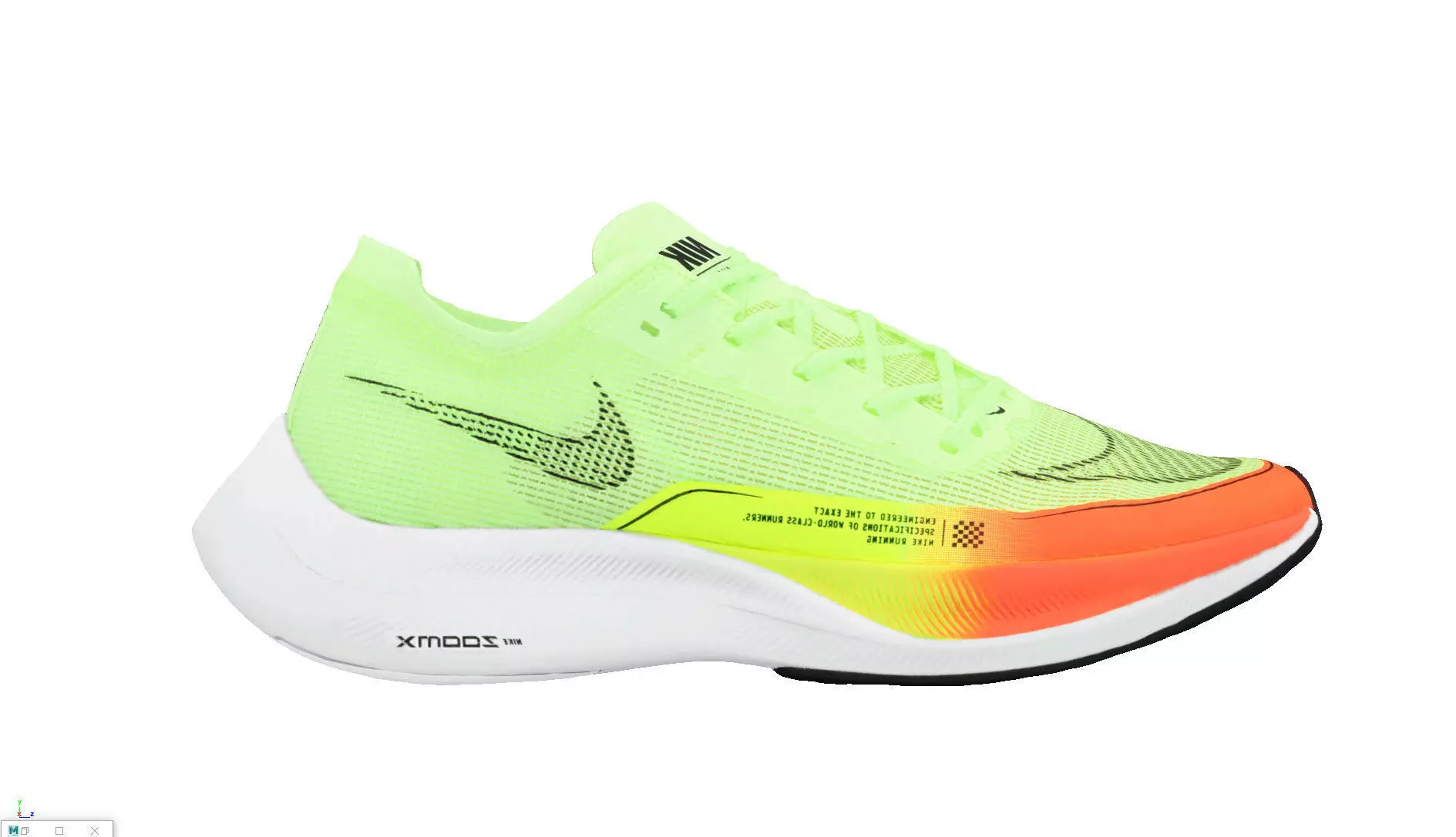 Nike ZoomX VaporFly NEXT Neon 3D model_0