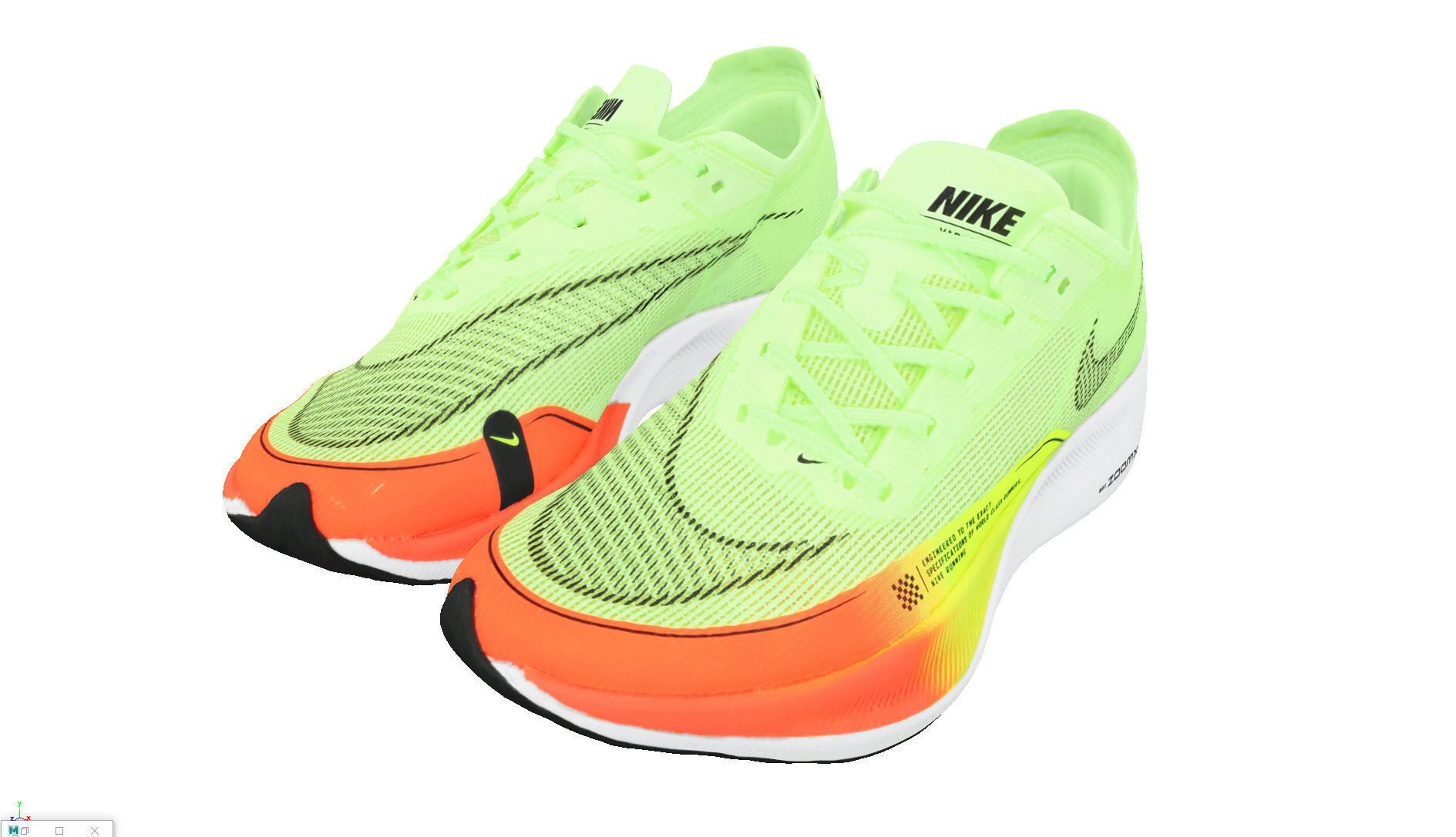 Nike ZoomX VaporFly NEXT Neon 3D model_6