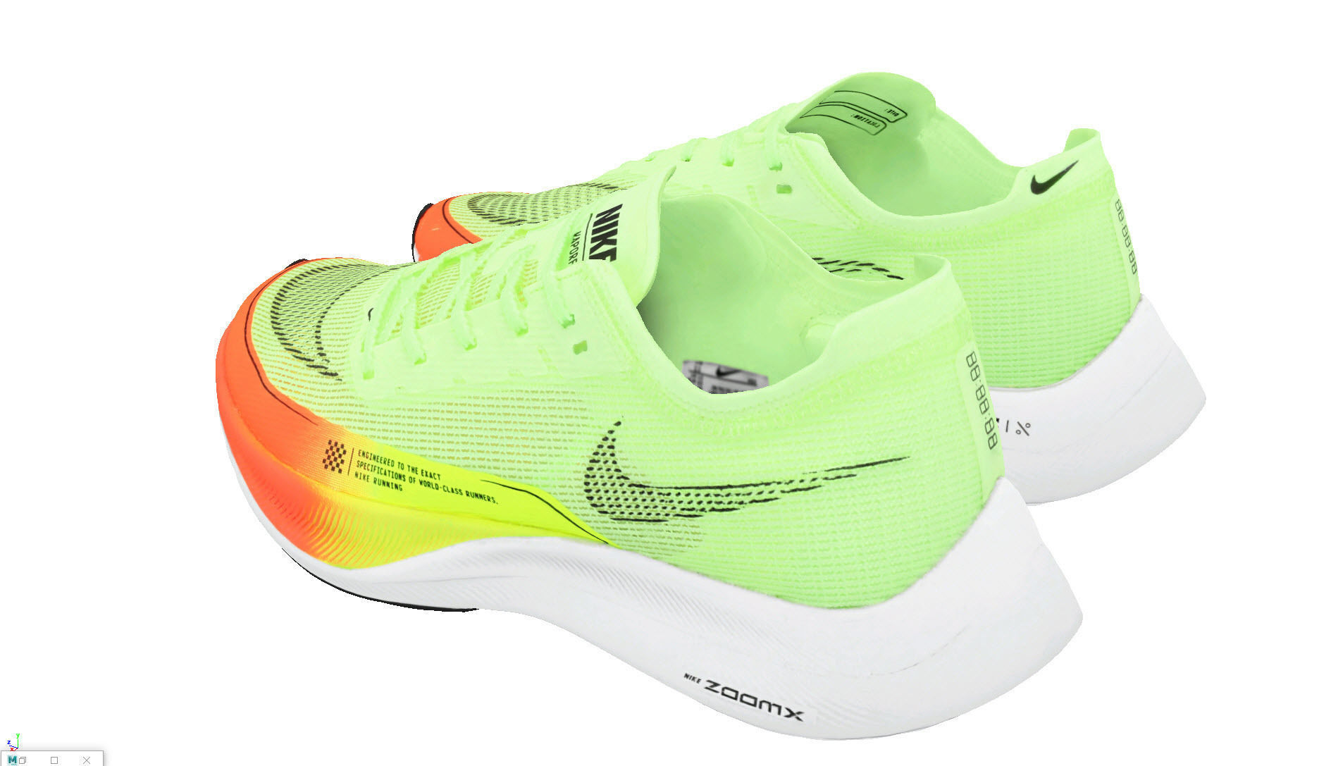 Nike ZoomX VaporFly NEXT Neon 3D model_5