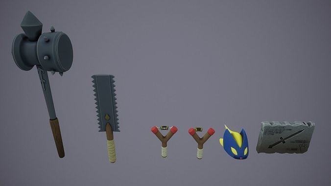 Stylized Ocarina of Time Items Combo Pack 3D print model