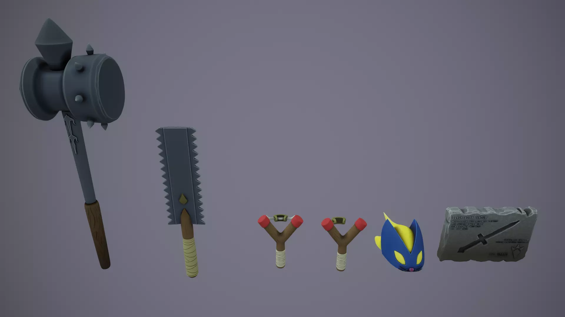Stylized Ocarina of Time Items Combo Pack 3D print model