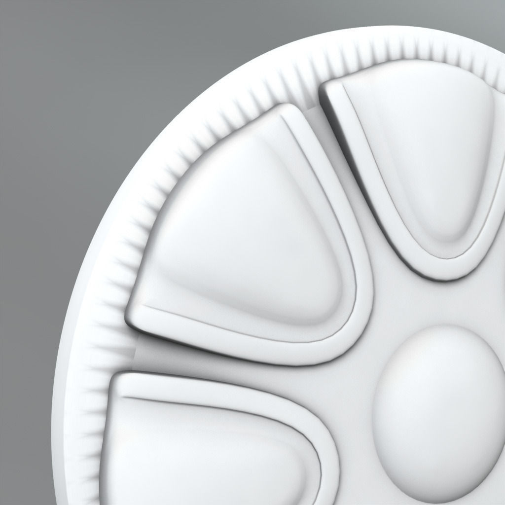 Carved Rosettes Medallions Free 3D model_2
