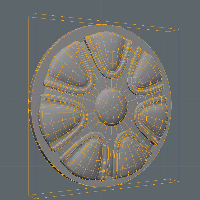 Carved Rosettes Medallions Free 3D model_3