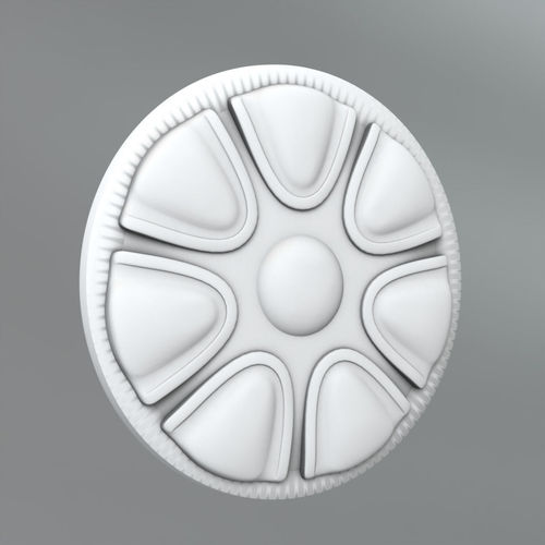 Carved Rosettes Medallions Free 3D model