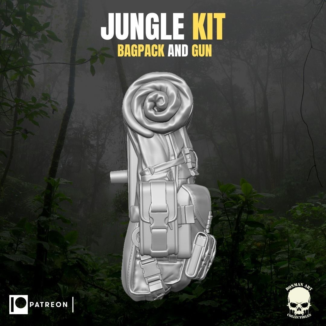 Jungle Kit for action Figures 3D print model_4