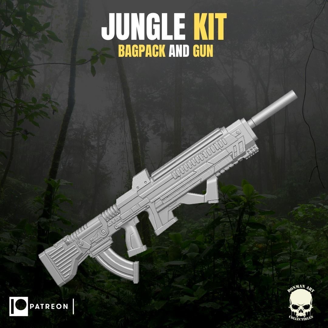 Jungle Kit for action Figures 3D print model_6