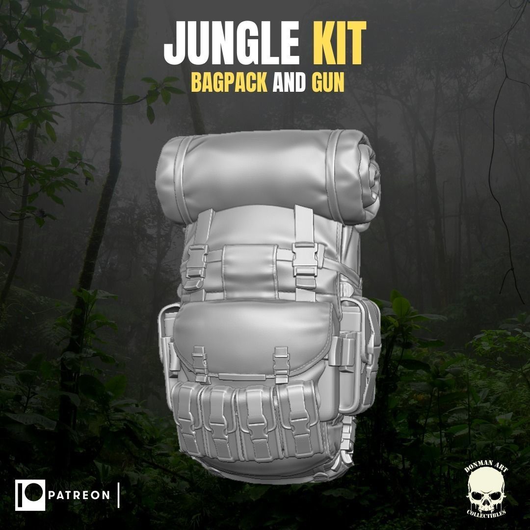 Jungle Kit for action Figures 3D print model_15