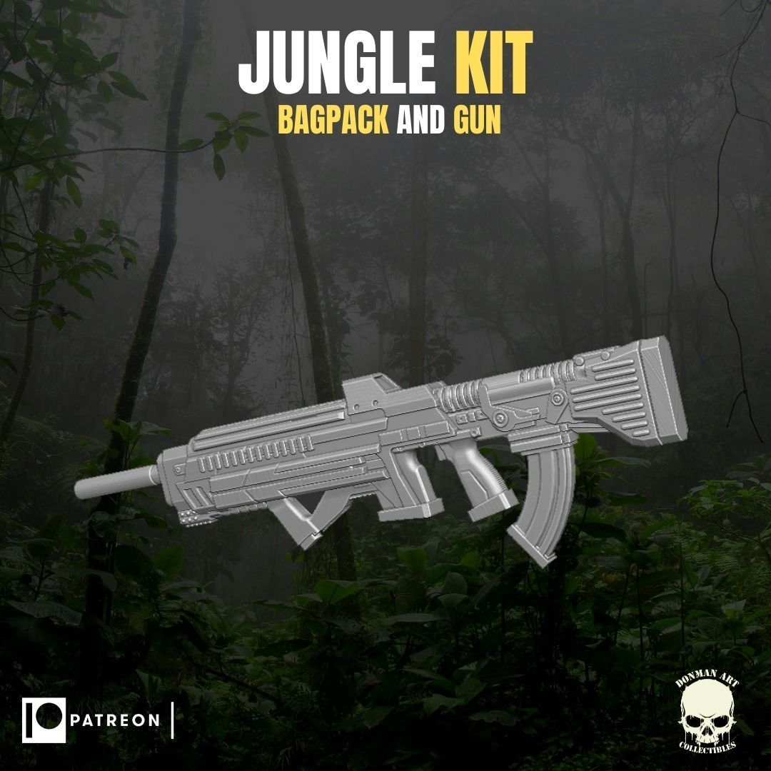 Jungle Kit for action Figures 3D print model_9