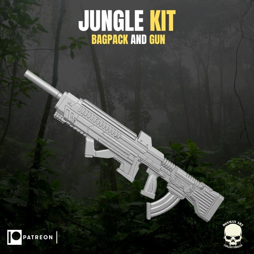 Jungle Kit for action Figures 3D print model_5