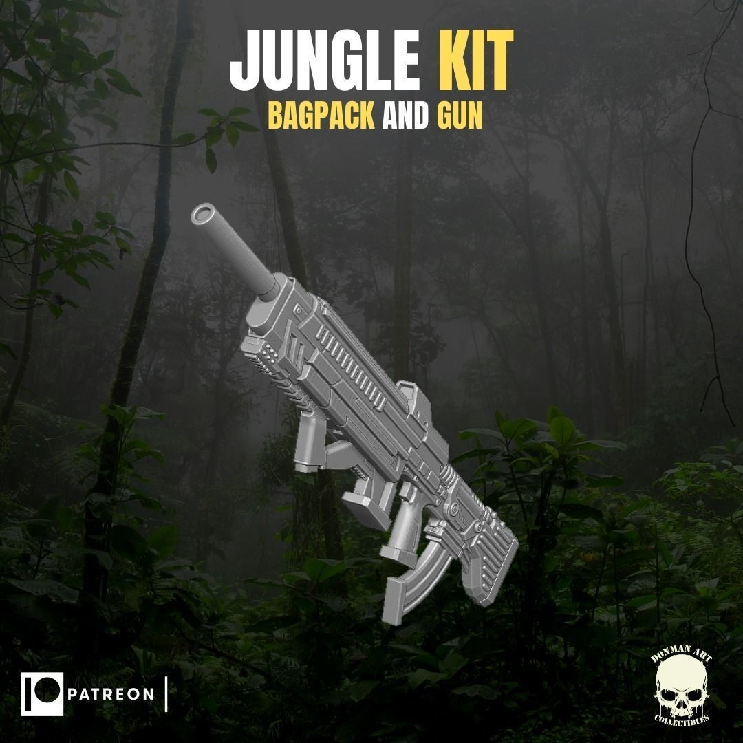 Jungle Kit for action Figures 3D print model_7