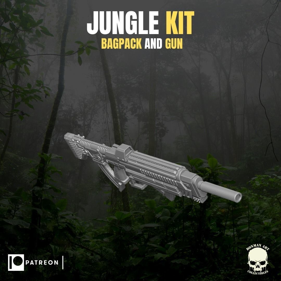 Jungle Kit for action Figures 3D print model_13
