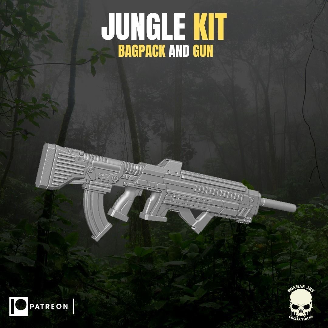 Jungle Kit for action Figures 3D print model_10