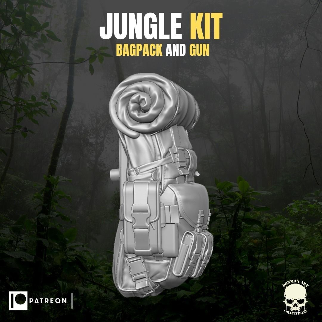 Jungle Kit for action Figures 3D print model_2