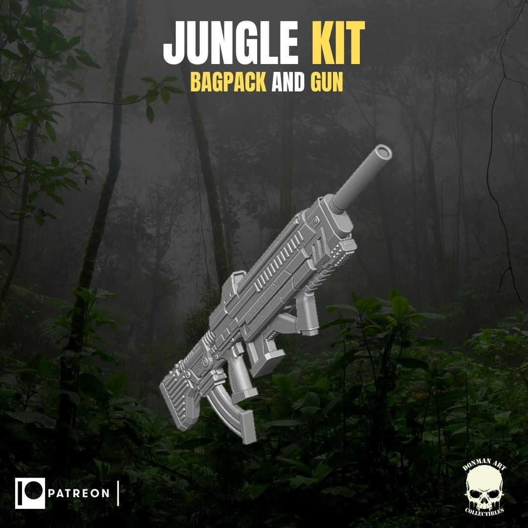 Jungle Kit for action Figures 3D print model_8