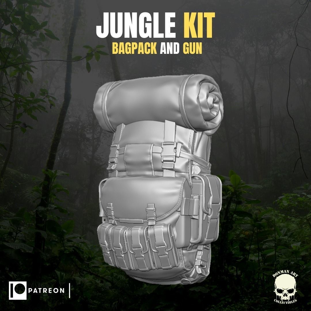 Jungle Kit for action Figures 3D print model_19