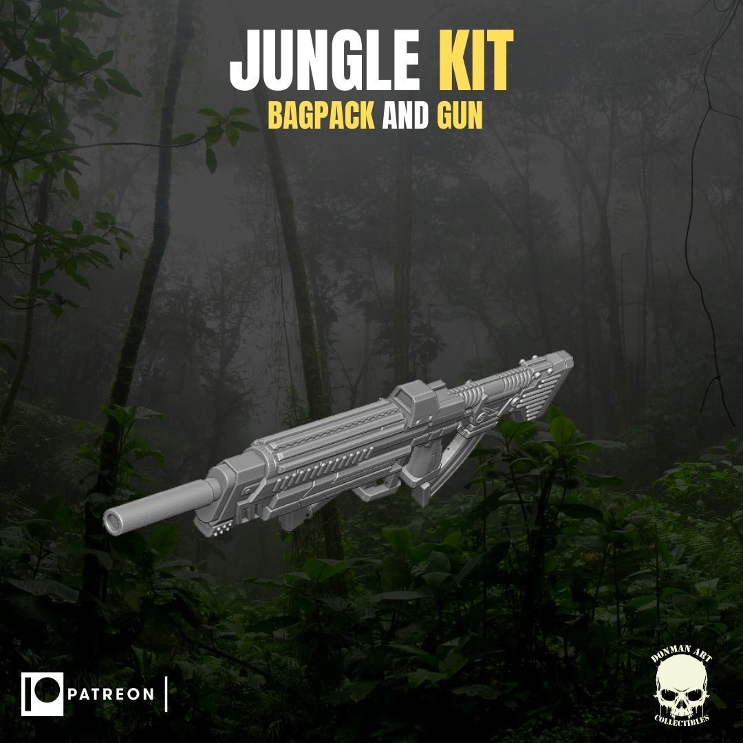 Jungle Kit for action Figures 3D print model_12