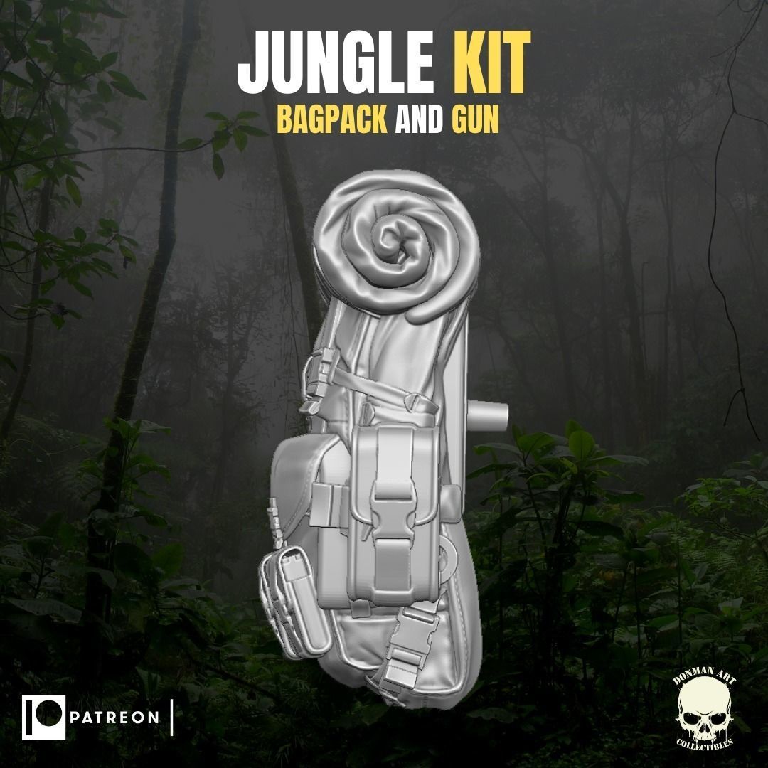 Jungle Kit for action Figures 3D print model_3