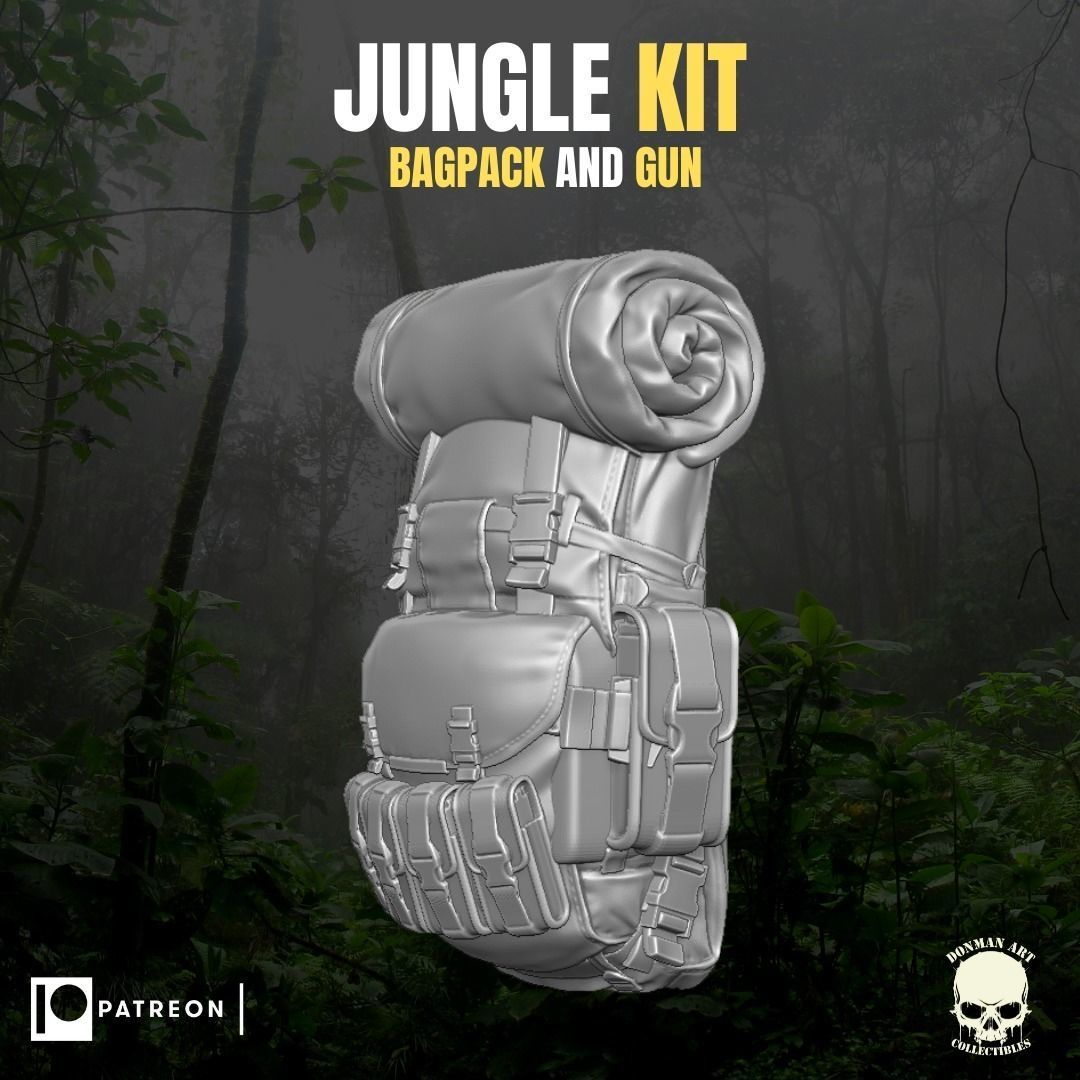 Jungle Kit for action Figures 3D print model_17