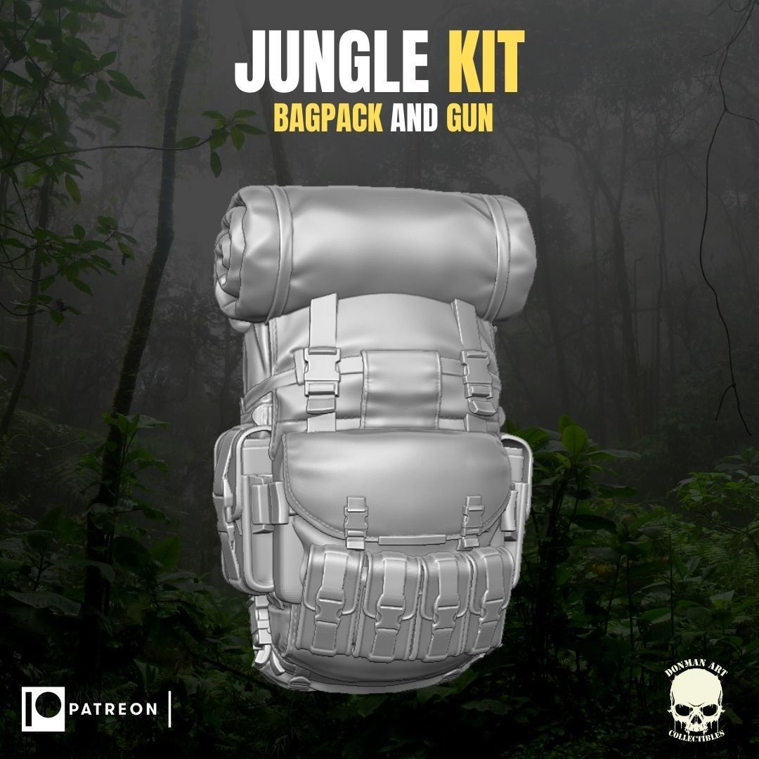 Jungle Kit for action Figures 3D print model_16