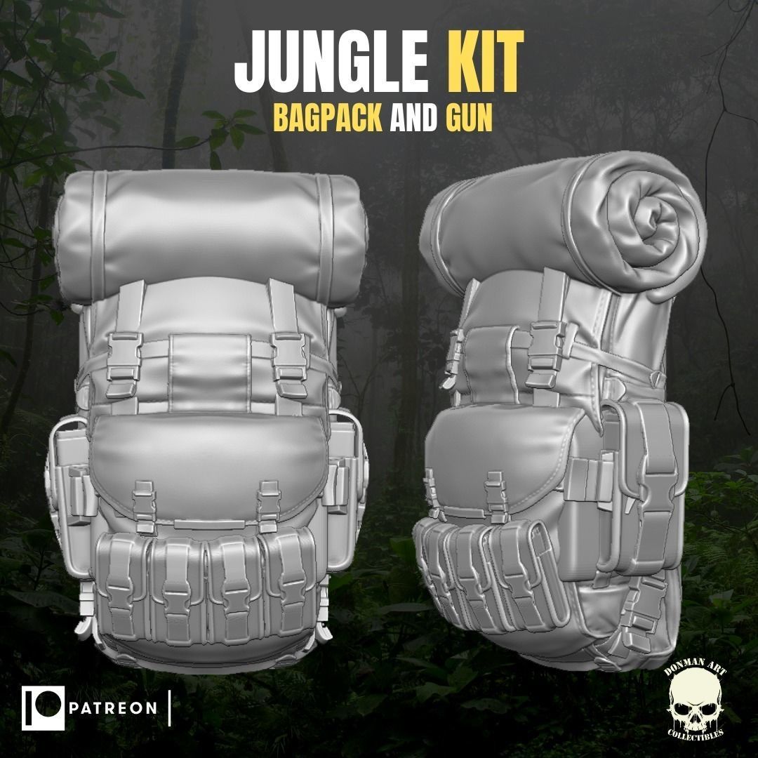 Jungle Kit for action Figures 3D print model_11