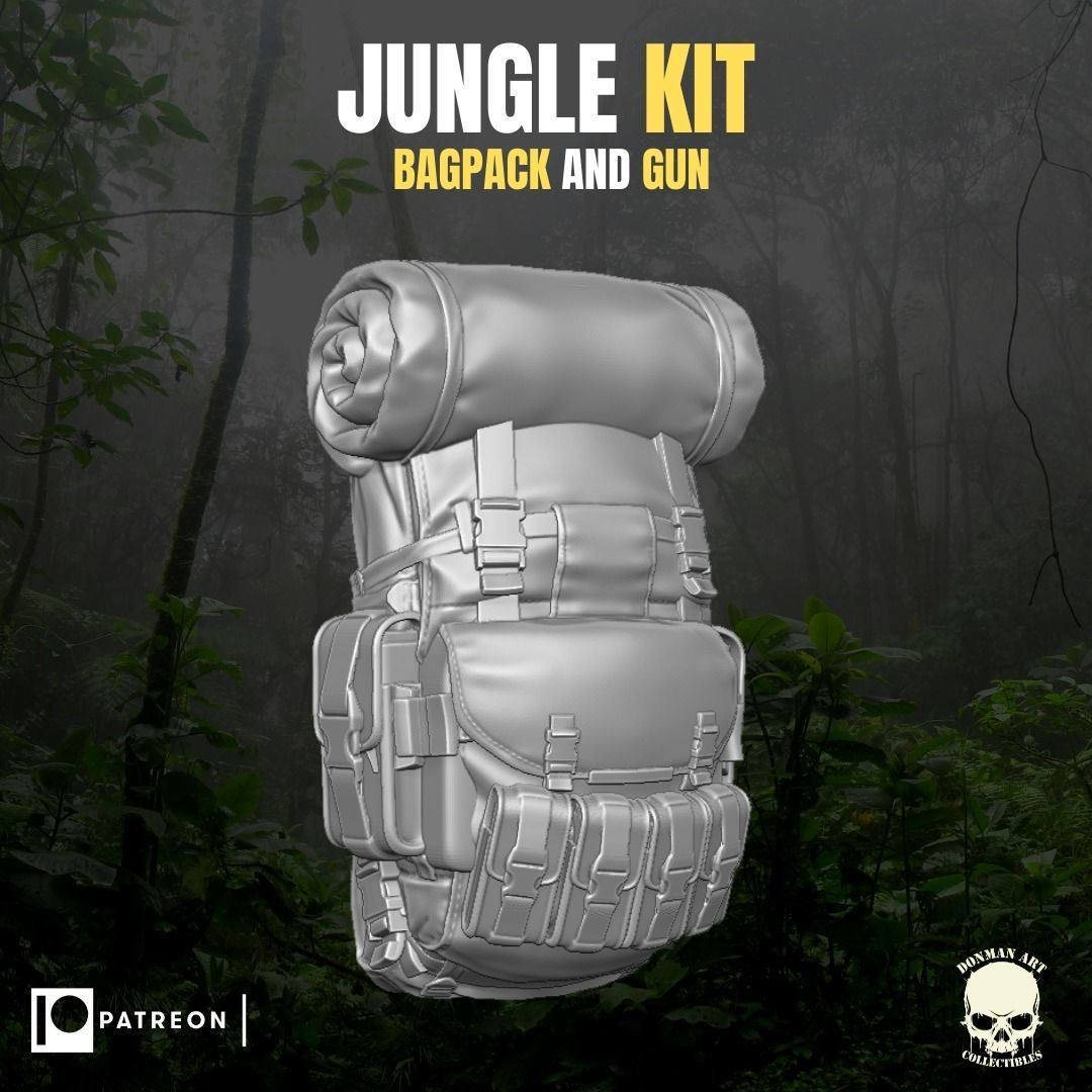 Jungle Kit for action Figures 3D print model_20