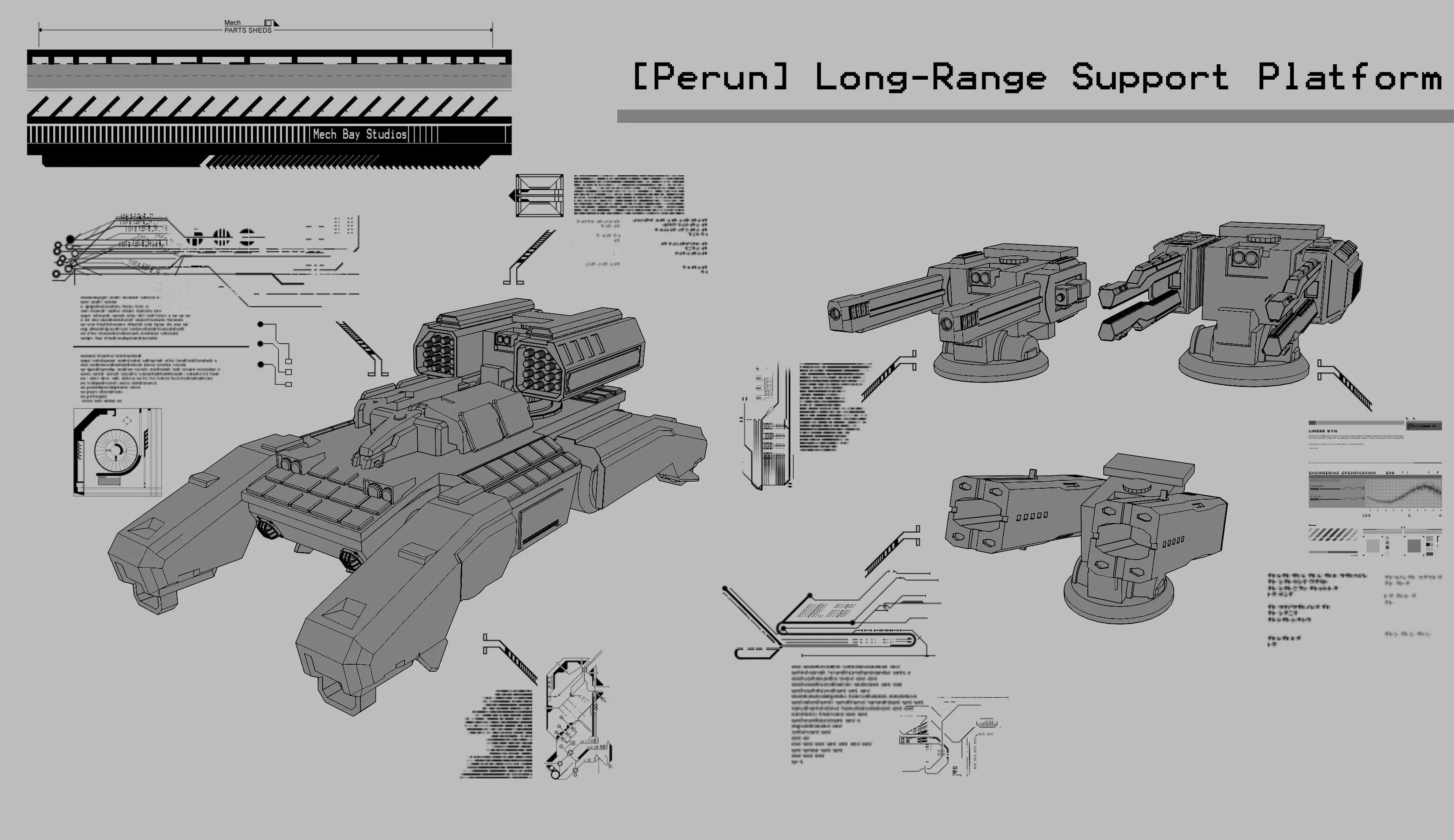 28mm Long-Range Support Platform - Perun 3D print model