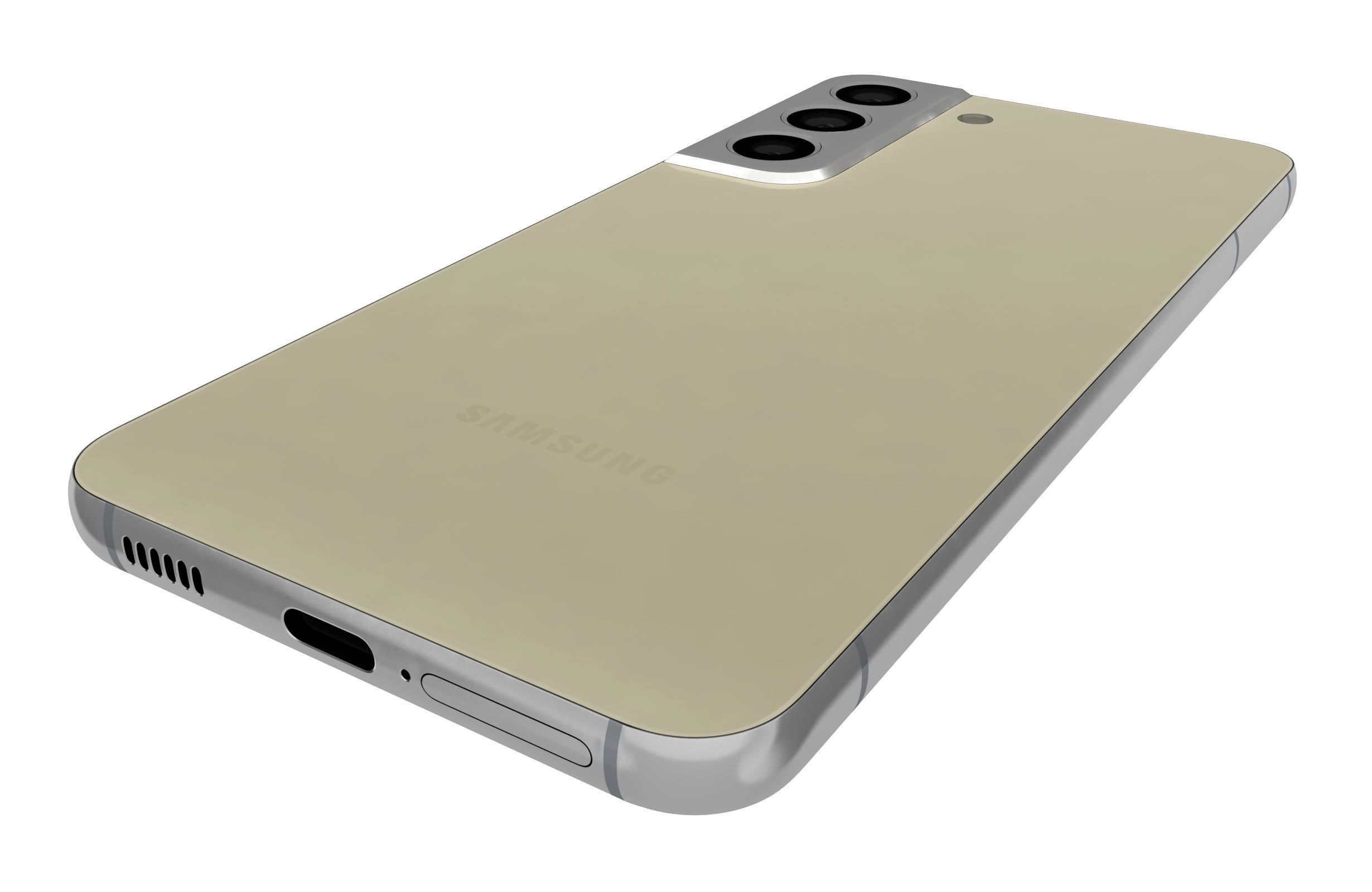 Samsung Galaxy S22 Cream 3D model_14