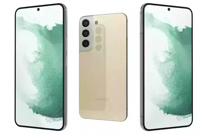 Samsung Galaxy S22 Cream 3D model