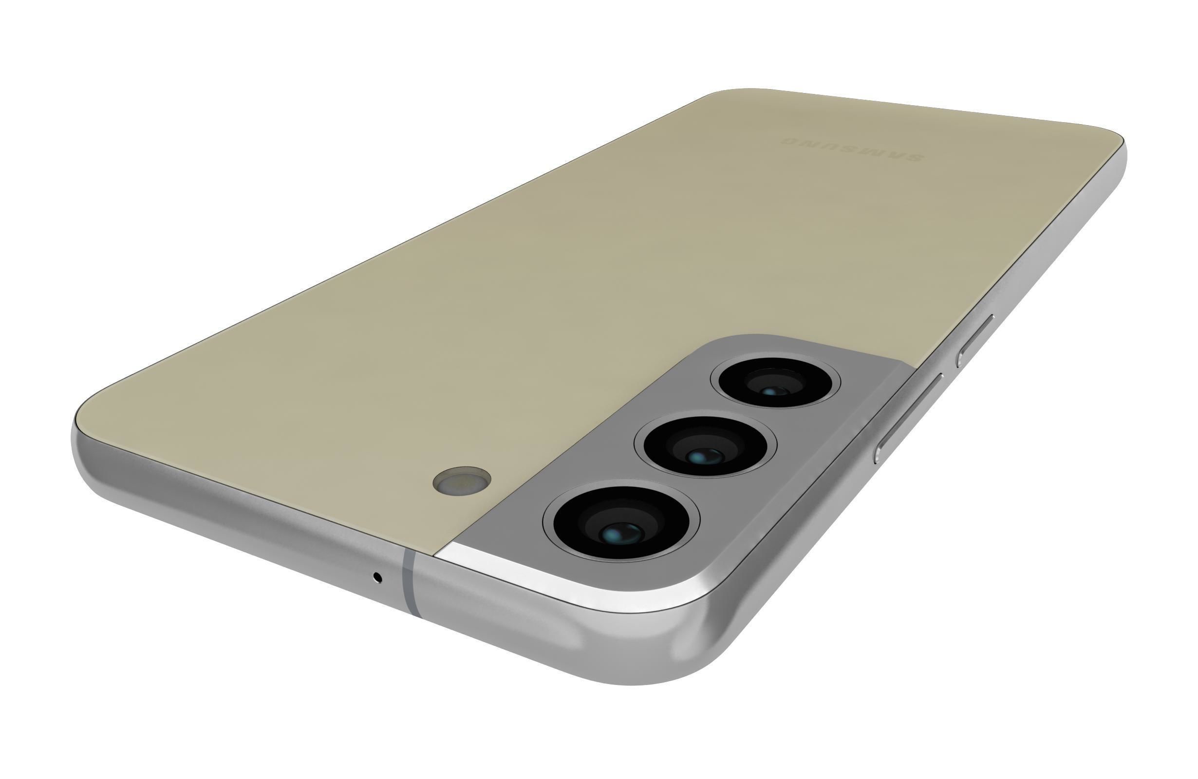 Samsung Galaxy S22 Cream 3D model_15