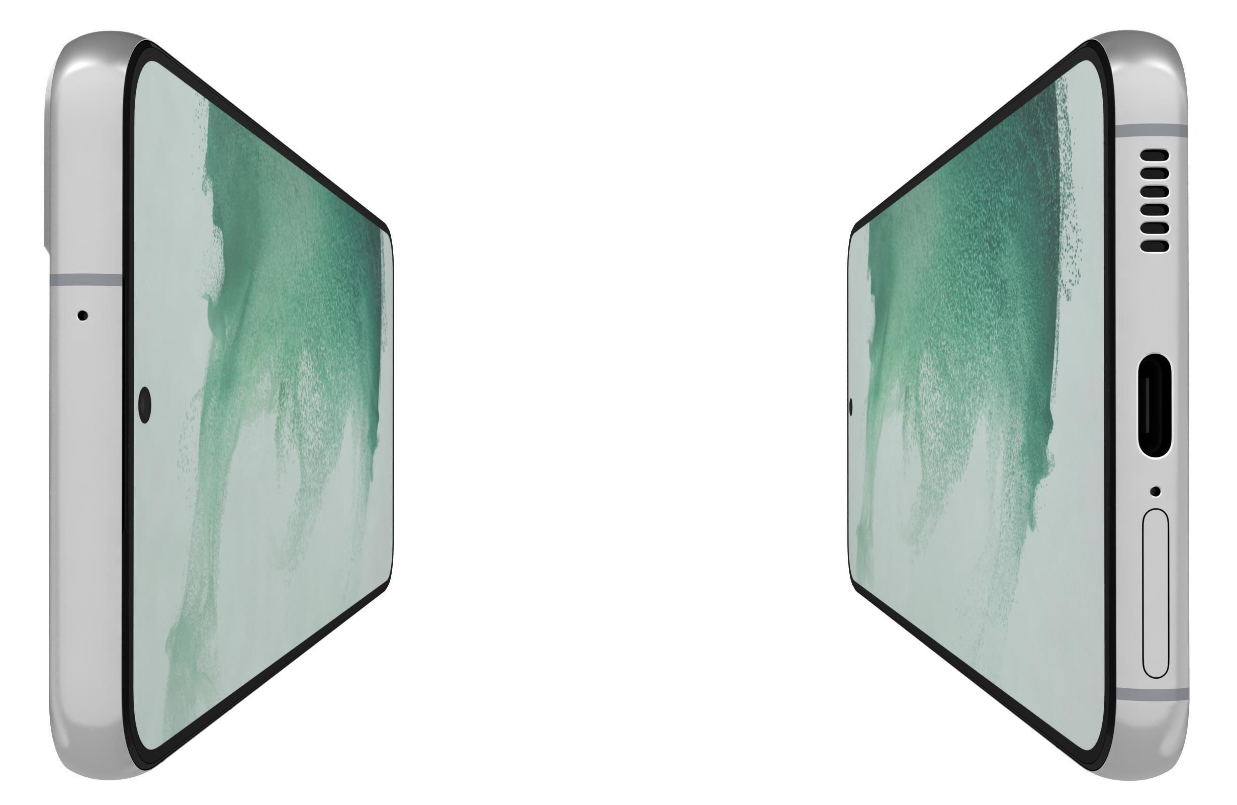 Samsung Galaxy S22 Cream 3D model_8