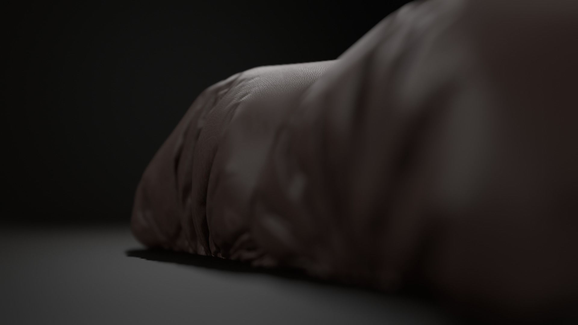 Pillow piece of chocolate Free 3D model_1