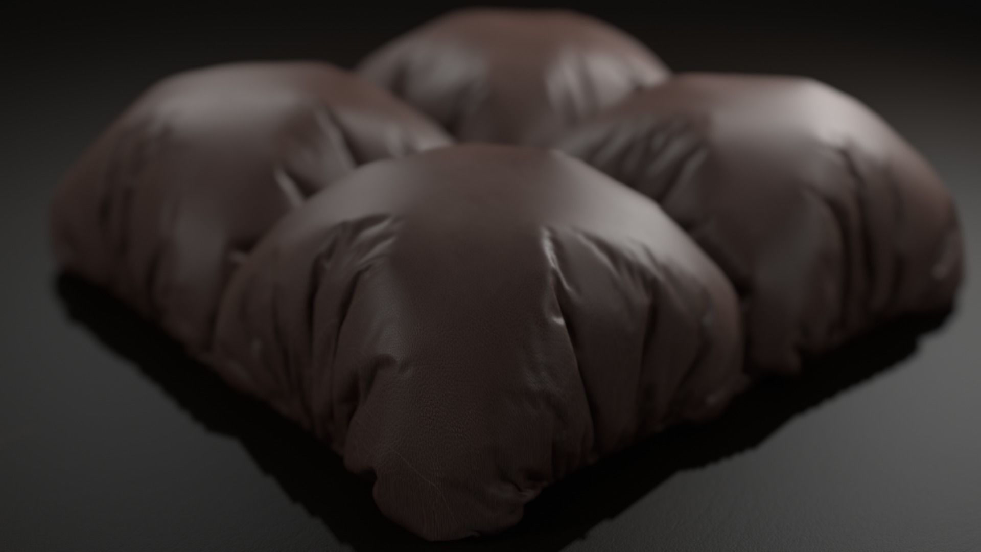 Pillow piece of chocolate Free 3D model_2