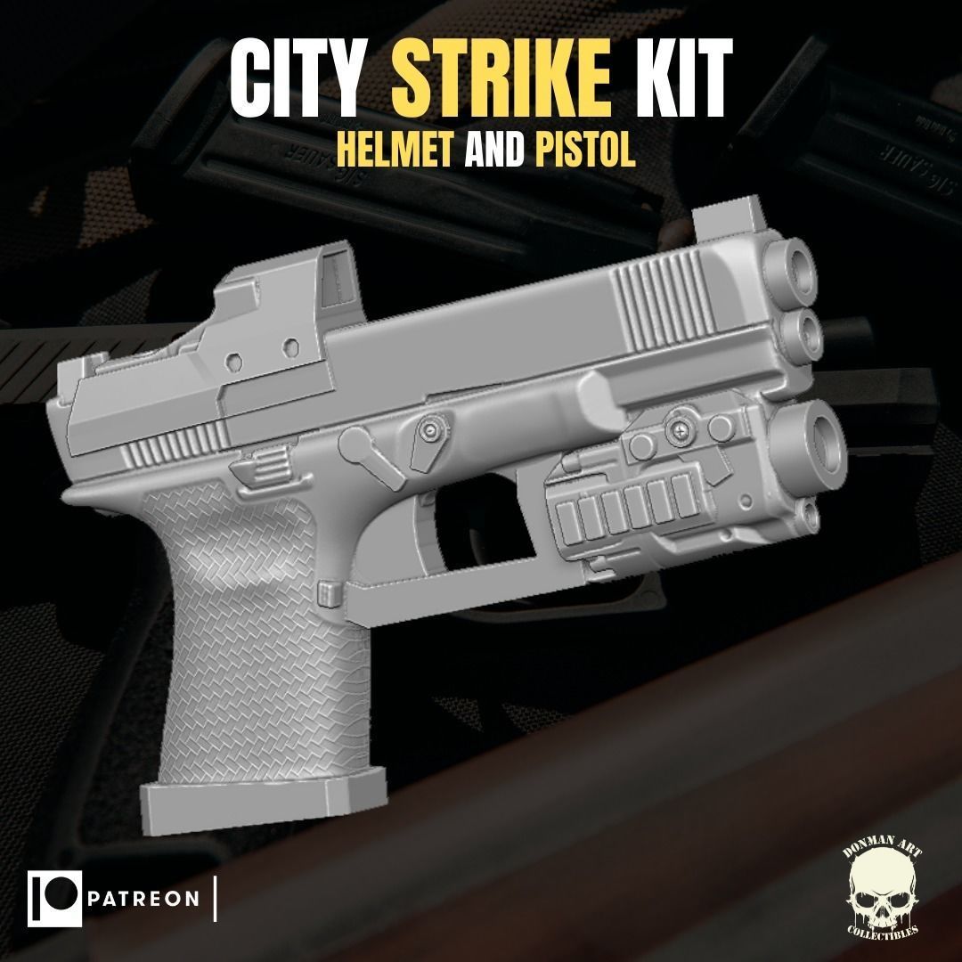 City Strike Kit for action figures 3D print model_13