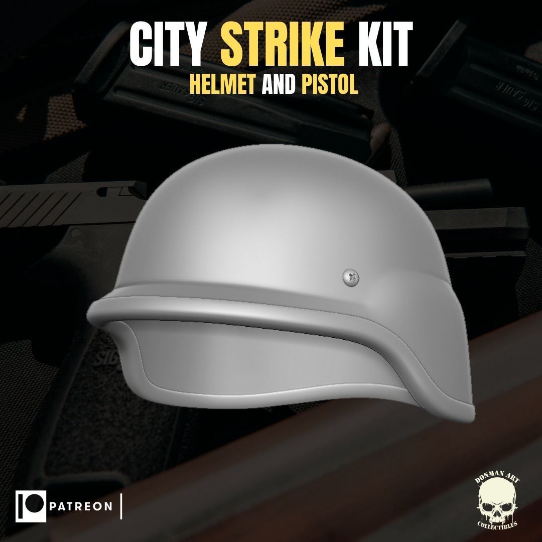 City Strike Kit for action figures 3D print model_1