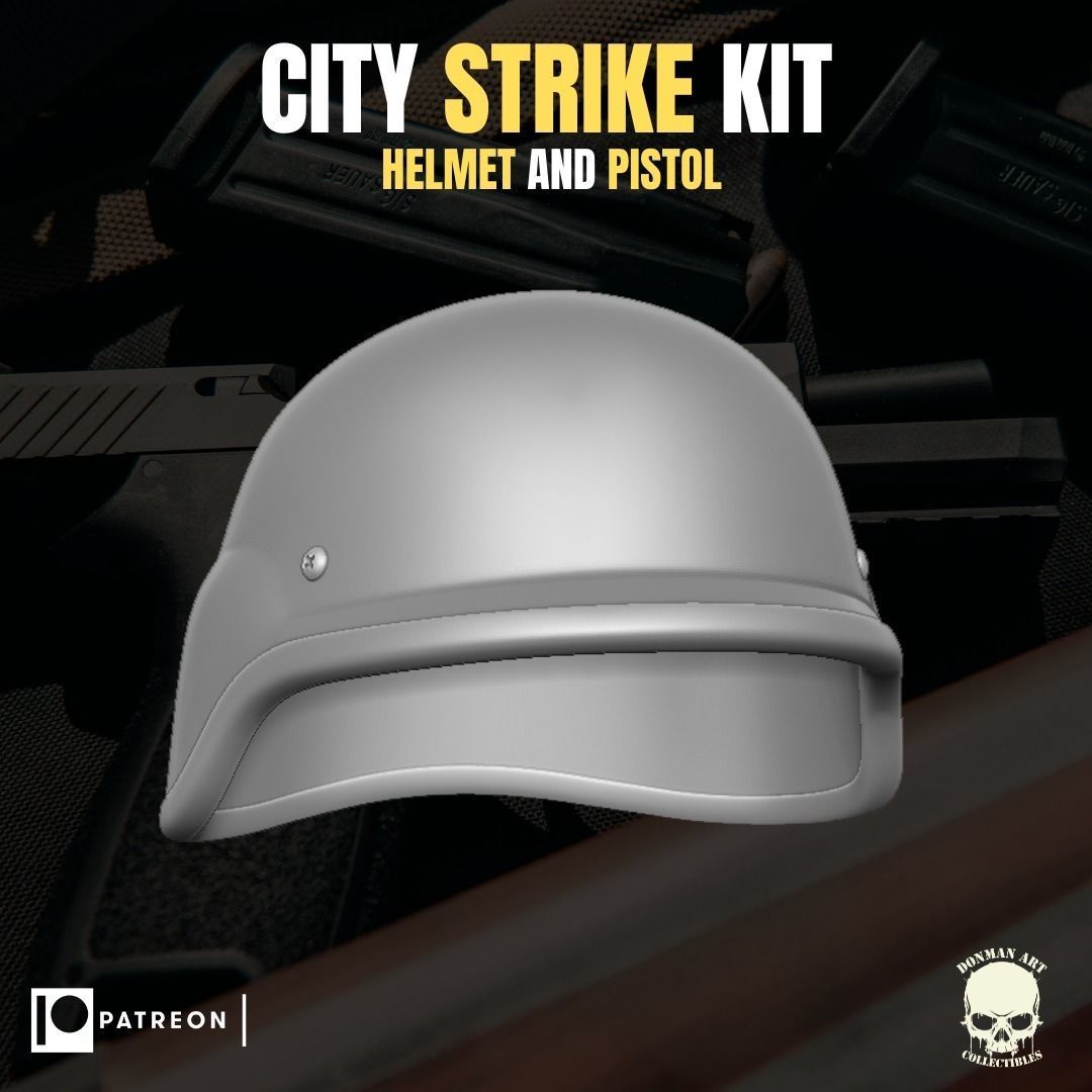 City Strike Kit for action figures 3D print model_18