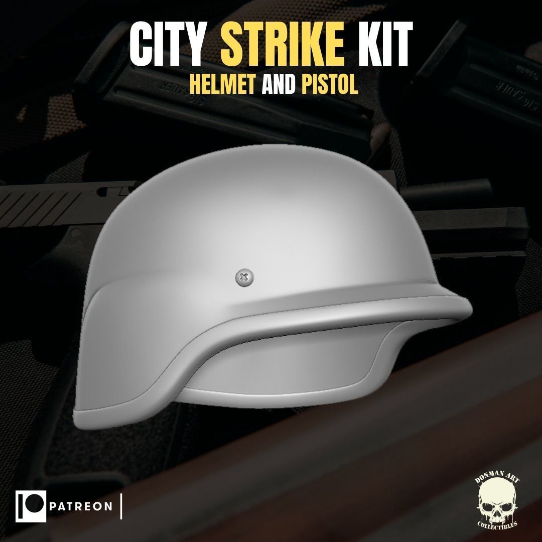 City Strike Kit for action figures 3D print model_21
