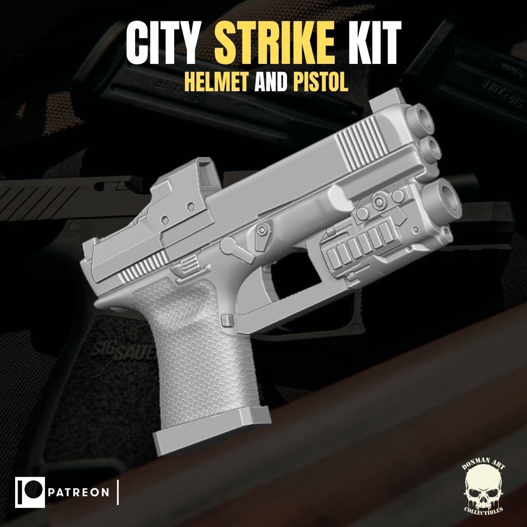 City Strike Kit for action figures 3D print model_10