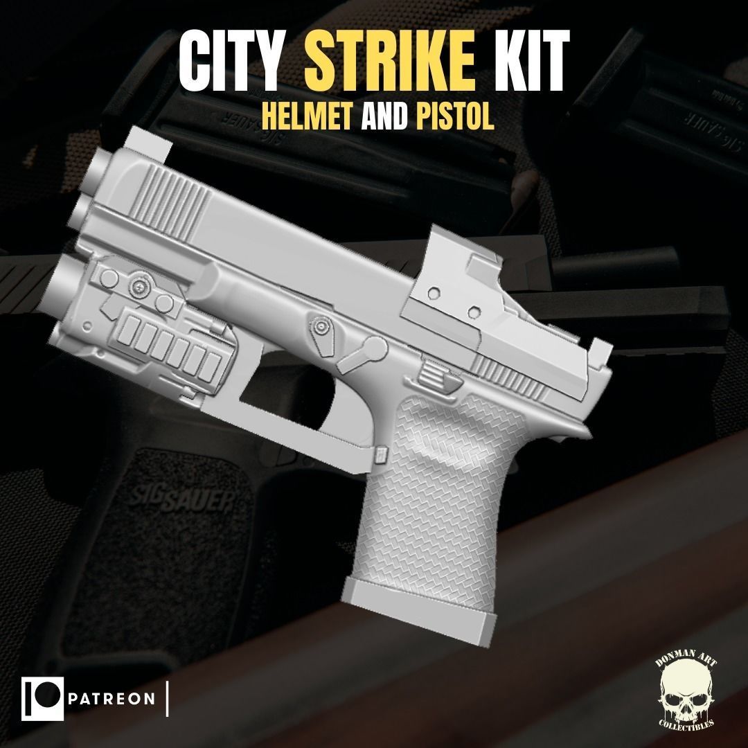 City Strike Kit for action figures 3D print model_2