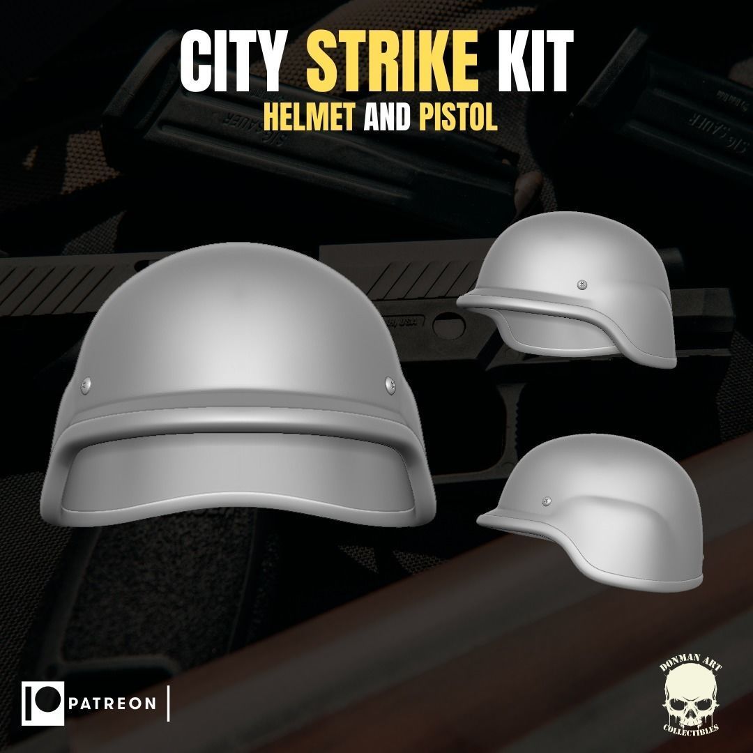 City Strike Kit for action figures 3D print model_11
