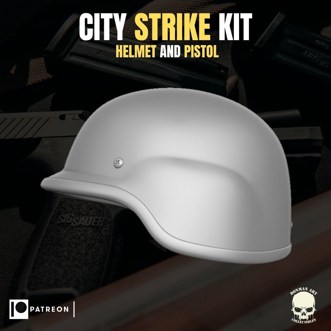 City Strike Kit for action figures 3D print model_3