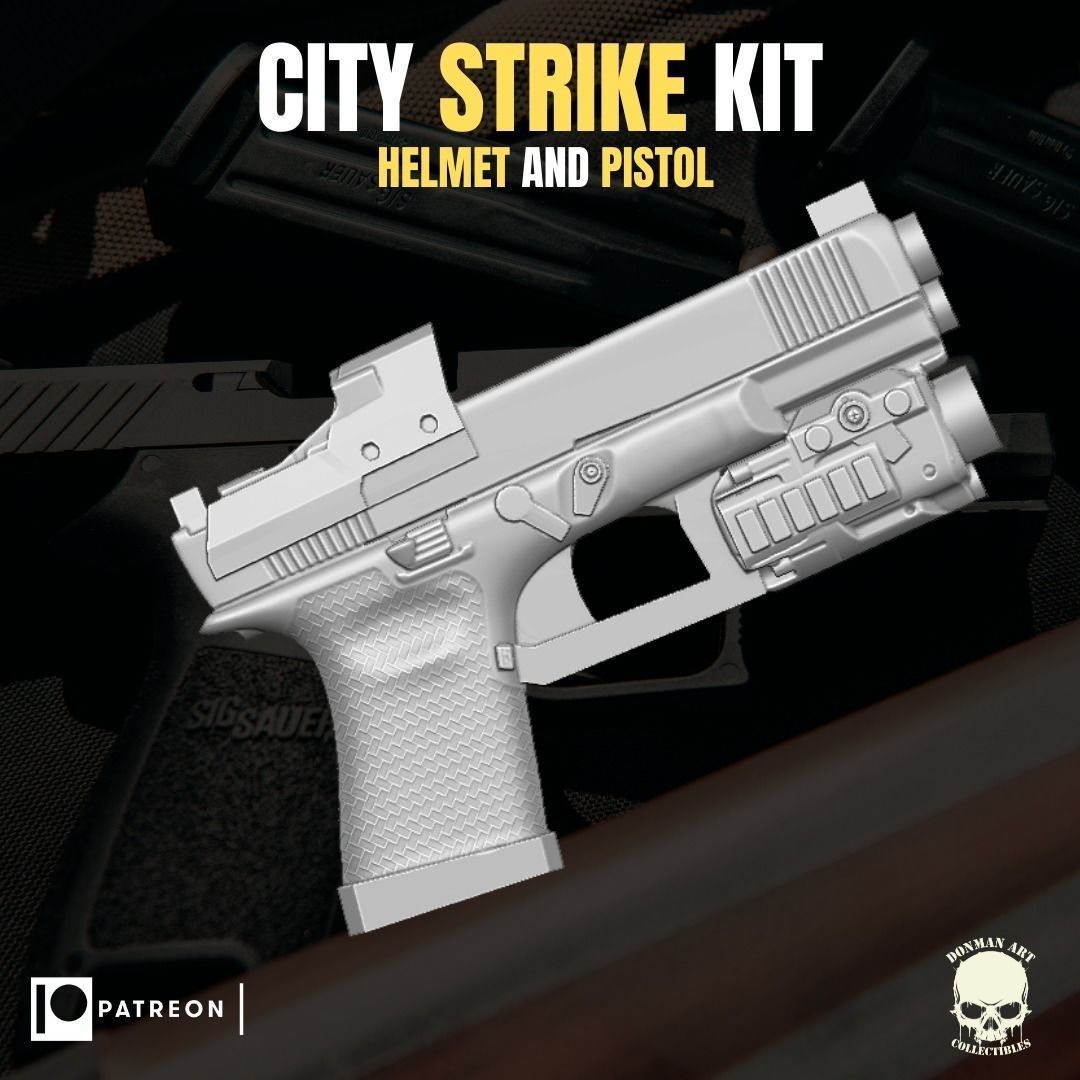 City Strike Kit for action figures 3D print model_5