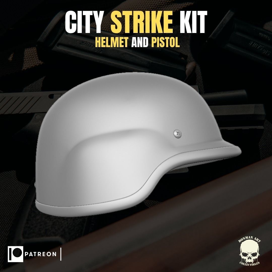 City Strike Kit for action figures 3D print model_4